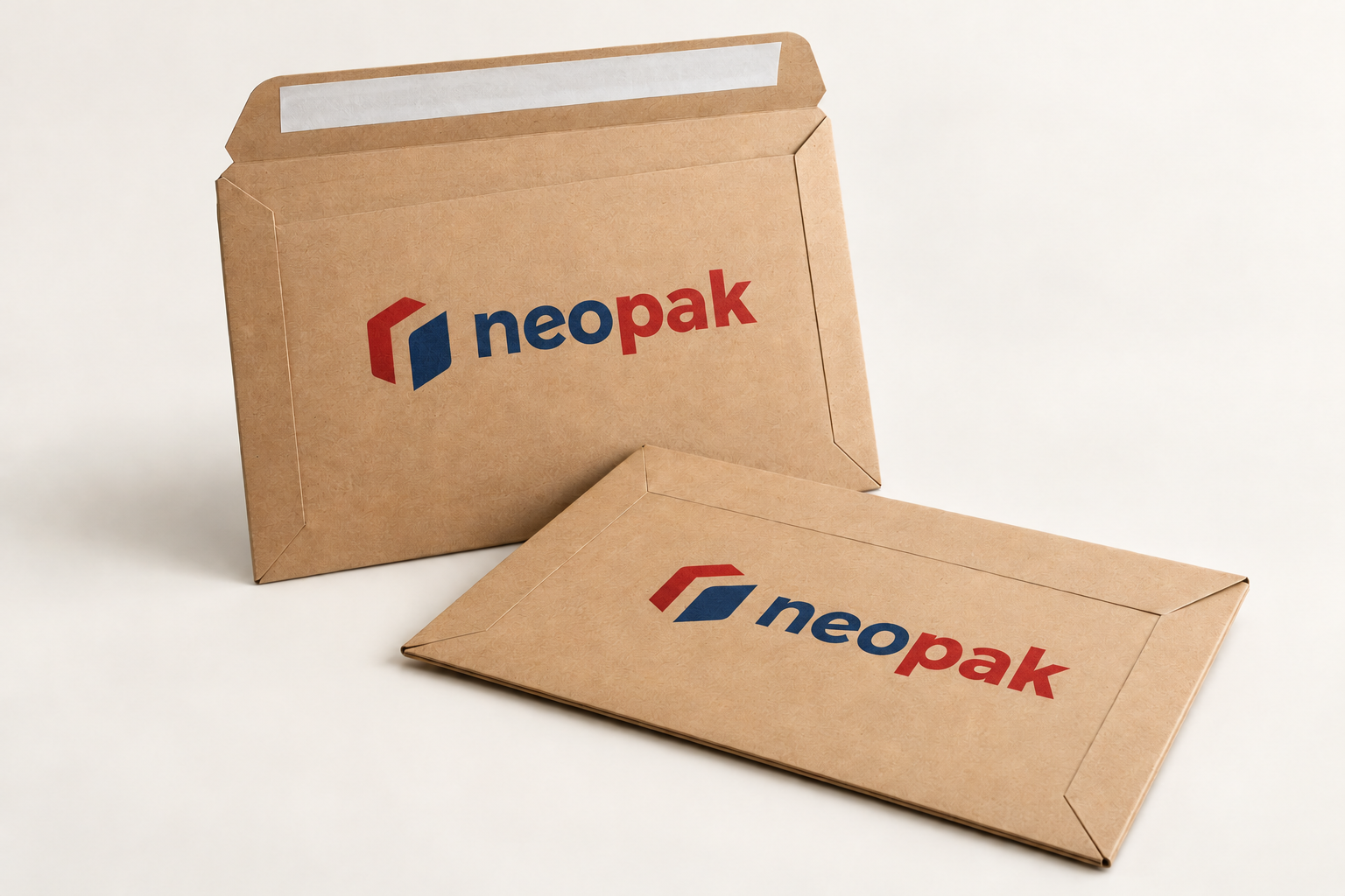 Karton-Versandtaschen mit Logo