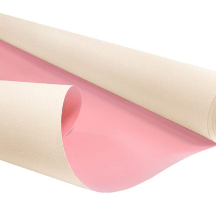 Papier für Geschenke KRAFT DUO PASTEL beige-rosa 50 cm x 10 m 60 g/m2