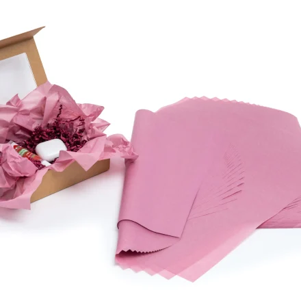 Dekorative Büchse rosa Rosebud 50x70 cm 20g 100 Blatt zu verpacken