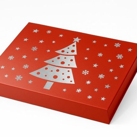 rot weihnachtlich Magnetbox für Geschenke 280x210x40 mm M