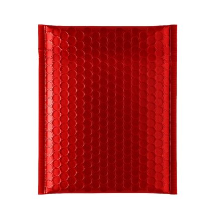 Luftpolsterumschlag metallisch 220x265 mm rot für den Versand