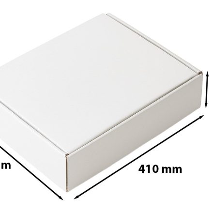 Stanzkarton 410x340x75 mm F427 weiß Paczkomat Paketfachgröße A