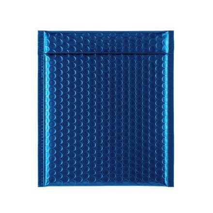 Luftpolsterumschlag – Blase Gehäuse Metallische CD quadratisch 165x165 mm blau 1 Stück