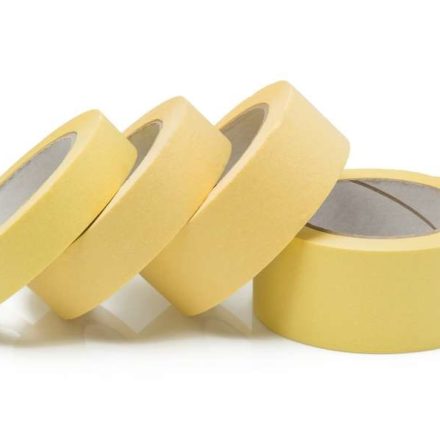 Papiermalerband 25 mm x 50 m gelb zum Abschneiden der Farbe