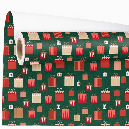 grün Papier Dekoration mit Geschenk-Design für Verpackung 0,69x50 m