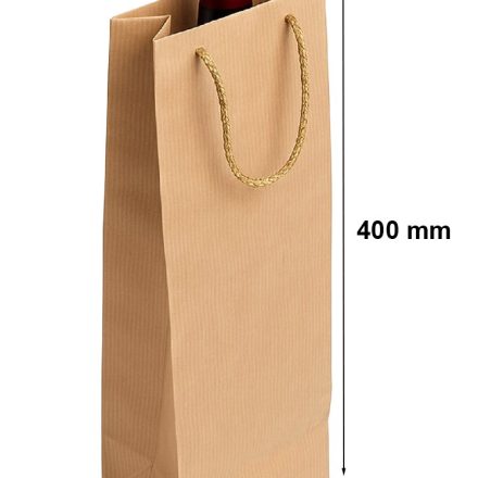 Papiertüte für 120x80x400 braun Kraft mit Schnürgriff