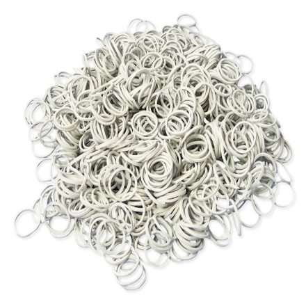 Gummi-Rezepte Streifen weiß 15 mm x 1,2 x 1,2 mm 1 kg