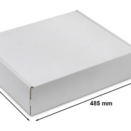 Stanzkarton 485x410x120 mm F427 weiß - Stanzschachtel