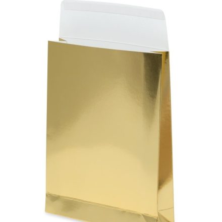 Kartonumschläge C5 170x230x50 mm gold 220g 10 Stück. selbstklebend