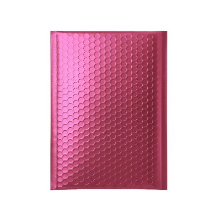 Luftpolsterumschlag metallisch rosa D14 180x250 mm mit Streifen selbstklebend