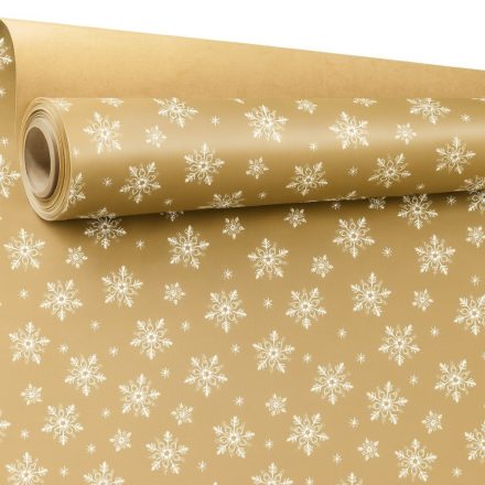 Papier dekorative Kraft weiß Sterne 0,69 x 50 m für Geschenke Verpackung