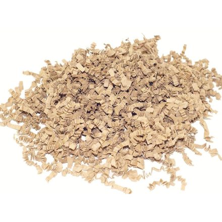 Umweltfreundlicher Papierfüller für Pakete braun Chips 1 kg