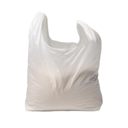 LDPE-Werbungsbeutel weiß 27x48 cm, 100 Stück zum Einkaufen