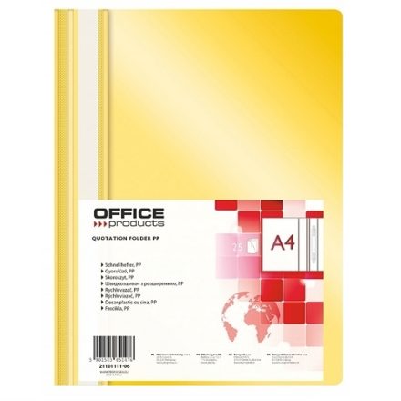 Heft A4 PP weich gelb für Dokumente, 225 x 305 mm, 25 Stück