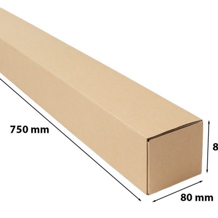 braun Stanzkarton B1 750x80x80mm Stanzschachtel