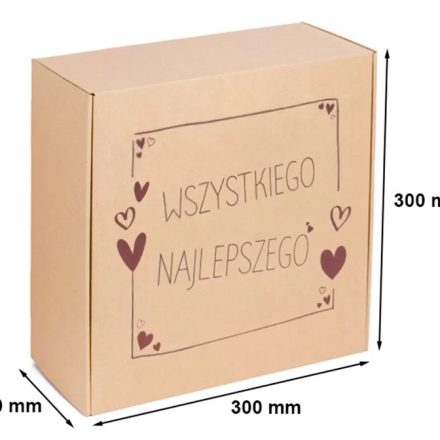 Stanzkarton – Faltkarton 300x300x110 mm Fassonkarton