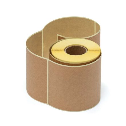 Selbstklebeetiketten EKO KRAFT braun 100x150 mm für Rolle 250 Stück