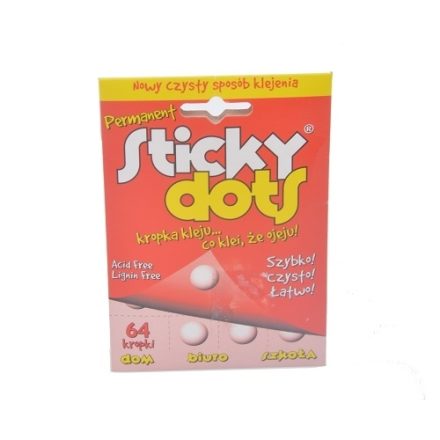 Leim-Punkte permanent Sticky Dots 64 Stück für Handwerk und Büro