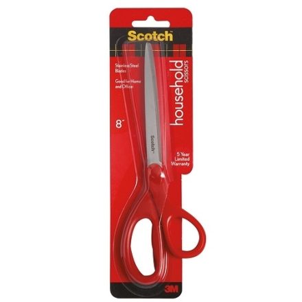 Mehrzweck-Büroschere Scotch 20,5 cm rot für Papier