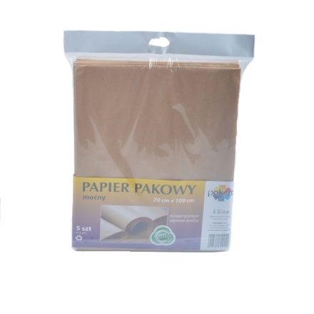 Papier Verpackung Kraft folie braun 70x100 cm 60 g/m2 5 Blätter
