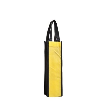 PP-Materialbeutel für Flasche bis zu 1 l 32 x 9 x 9 cm gelb-schwarz