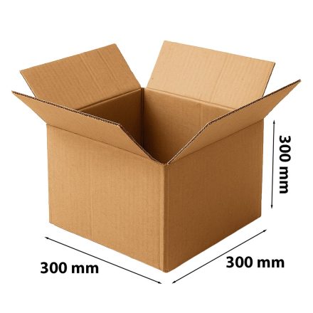 braun Karton 300x300x300 mm für das Paket InPost Größe C