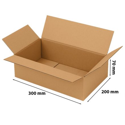 Karton InPost mit Klappen 300x200x70mm Paczkomat Paketfachgröße A 360g 3lagig