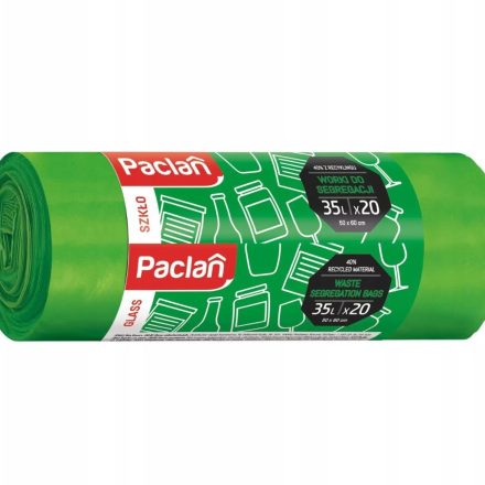 Paclan Glassäcke 35 l, 20 grün LDPE