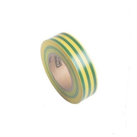 Isolierband aus gelb-grünem PVC für Kabel 19mm x 20m