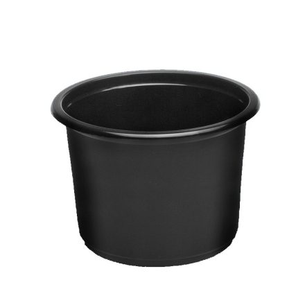 Heizbehälter rund PP 500 ml schwarz fi 115 mm 50 Stück