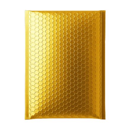 Luftpolsterumschlag schützend metallisch D14 180x250 mm gold für den Versand