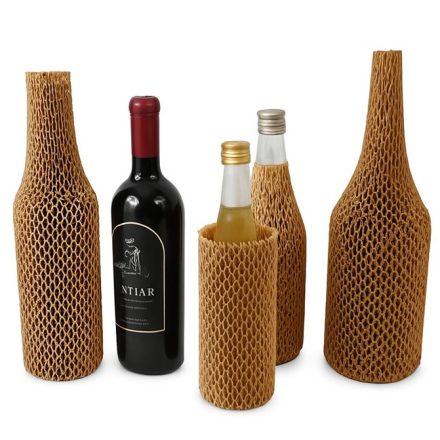 Schutzhandschuh auf der Flasche eines 45 cm braun Honigpflasters 70 g/m2