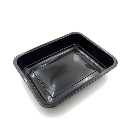 Heizbehälter PP Sonntag schwarz 227x178x45 1,5 l 80 Stück