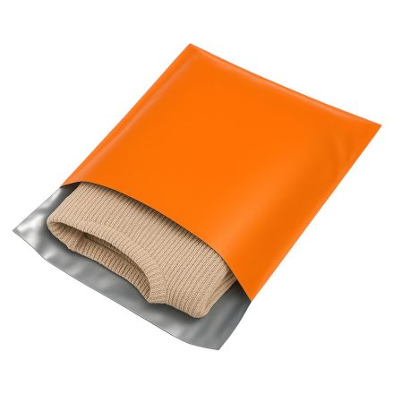 Metallisierte Beutel mit Klebestreifen 230x325 mm orange