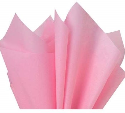 Eine glatte Verpackung für Geschenke 50x70 cm hellrosa 100 Blatt