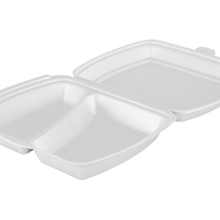 MenüBox zum Mittagessen 2-maliger Styropor 245x205x65 125 Stück