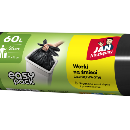 Jan Notwendige Müllsäcke HD Easy-pack schwarz 60 l 26 Stück
