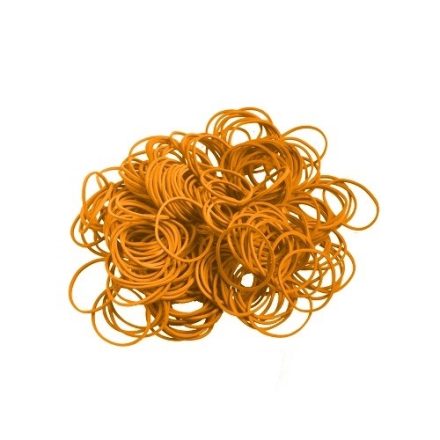 Gummibänder aus Kautschuk 60 mm x 1,5 x 3,5 orange - 1 kg