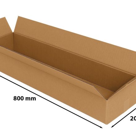 Faltkarton - Kartonschachtel 800x200x100 mm C500, 10 Stück