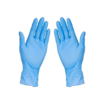 Nitryl-Einweghandschuhe blau M pulverfrei 100 Stück