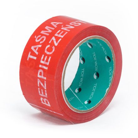 rot Sicherheitsband für Pakete und Sendungen 48 mm x 66 m
