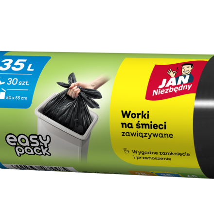 Jan Notwendig JN Müllsäcke HD Easy-pack schwarz 35 l 30 Stück
