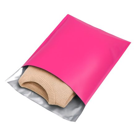 Metallisierte Beutel mit Klebestreifen 230x325 rosa 100 Stück