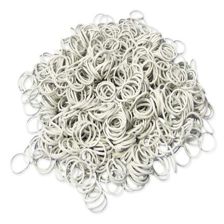 Gummibänder aus Kautschuk weiß 50x1,5x3,0 mm - Verpackung 1 kg
