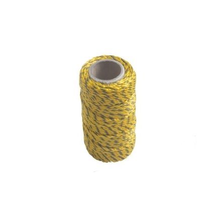 Schnürsenkel gelb-schwarz 30 m 1,6 mm Polypropylen-Seil