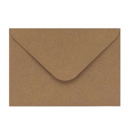 Dekorative Papierumschläge C6 kreft braun, 120 gsm, 50 Stück