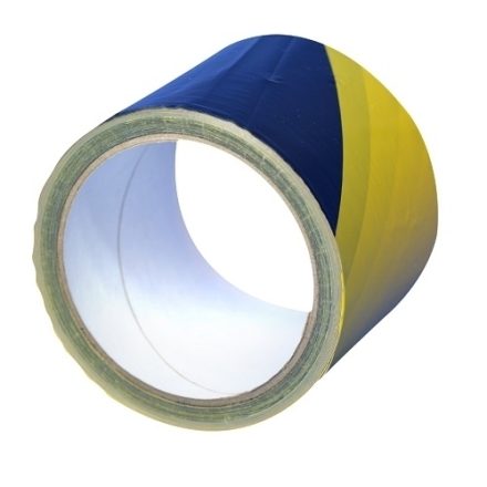 Warnband gelb-schwarz 100mm/100m nicht klebend