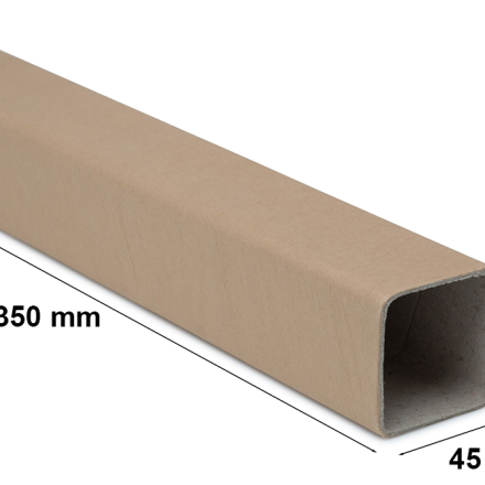 quadratische Schutztube A3 45 mm, gr. 2,5 mm, 350 mm