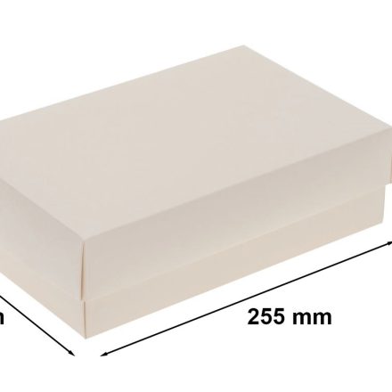Geschenkbox aus Pappe gestanzt weiß L 255x160x75 mm
