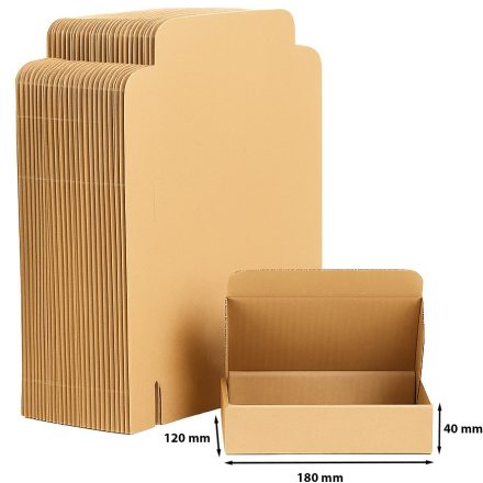 Karton gestanzt gestanzt 180x120x40 mm F426 braun 10 Stück